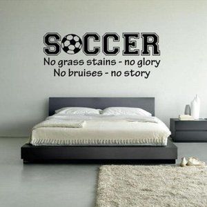 ORACAL Soccer Vinyl Wall Decal Stickers Home Decor Bedroom room - 22"W X 9.5"T